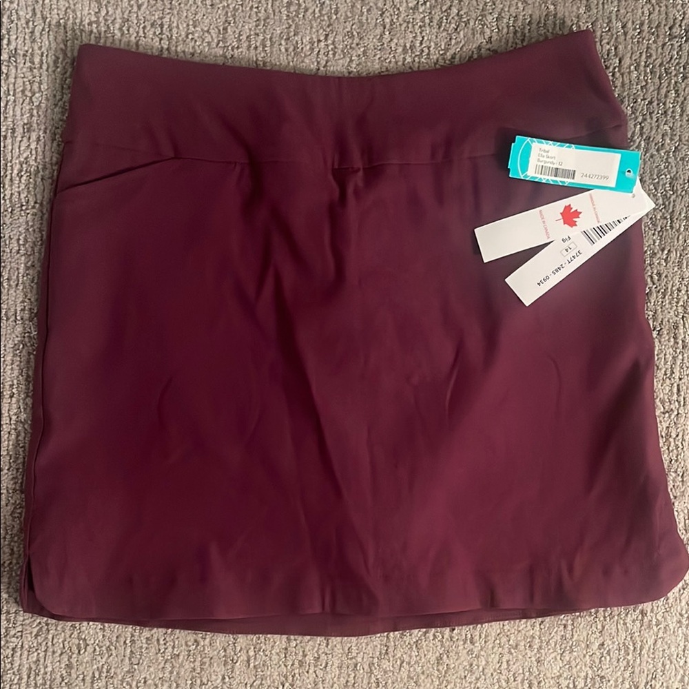 Elegant Burgundy Skirt